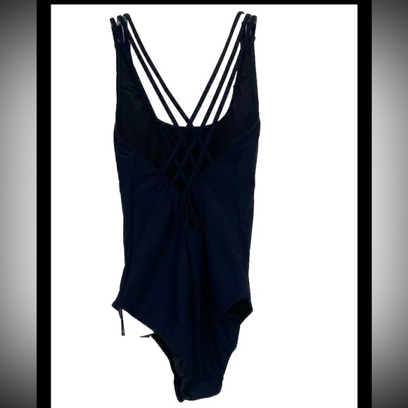 Baleaf black 1 piece athletic swimsuit SPF 50+ Size small 4-6 NWT - Picture 2 of 4
